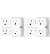 GHome Smart Outlet Extender Surge Protector Dual Smart Socket Works with Alexa and Google Home, M...