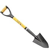 Pala De Punta De Acero 780 Mm - Mango Ergonómico Antideslizante, Ideal Para Cavar Y Mover Tierra En Jardinería