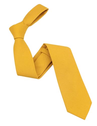 Image of Mens Solid Linen Ties - Regular Width Pattern Necktie for Men