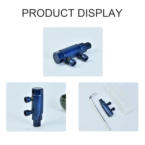 KSOPUERT Verbesserter verstellbarer Schraubenausdreher – Werkzeug zum Entfernen von umgekehrten Nuten, abisoliertes Wasserhahn-Entfernungswerkzeug für 1,27 cm (DN15), 1,9 cm (DN20), 1 Zoll (DN25