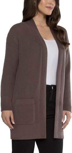 Image of Max & Mia Women's Open-Front Cardigan - Casual Sweaters for Women's with Pocket