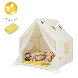HOMASIS Tienda Campaña para Niños,122x105x125cm (Beige)
