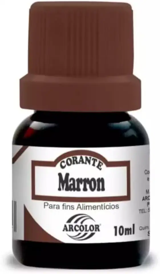 Corante Líquido Alimentício Arcolor 10ml marrom
