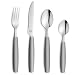 Produktbild Beckmann & Rommerskirchen VALOA Besteck Set 4 Personen | 16-teilig | Grau | Spülmaschinenfest | Hochglanzpoliert | Essbesteck: 4x Messer, Gabel, Esslöffel, Kaffeelöffel