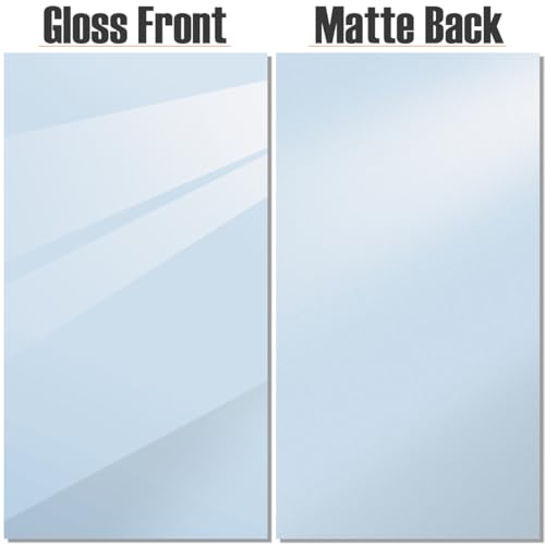 Image of 2pcs Pastel Cell Cast Acrylic Sheets Light Blue 1 /8inch (3mm) 7.87x11.8 200x300mm Glossy Matte Laserable Plexiglass Sheets Plasitc Board for Laser Cutting Engraving DIY Project