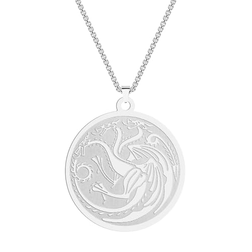 Collier dragon Aegons Targaryens le cadeau punk idéal pour homme et femme