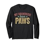 Photo Gallery my grandkids have paws divertente cane gatto nonna simpatico proprietario di animali maglia a manica Photo Gallery my grandkids have paws divertente cane gatto nonna simpatico proprietario di animali maglia a manica