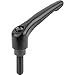 Adjustable Handle,M12,Zinc