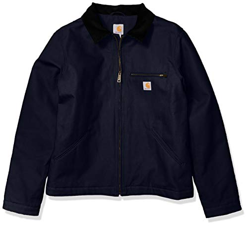 Carhartt Men s Duck Detroit Jacket (Regular and Big & Tall Sizes), Navy, Medium