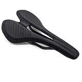 Hliya Carbon Fahrradsattel Mountainbike Sattel/Rennsattel, Ultraleichter Rutschfester und Atmungsaktiver MTB Sattel