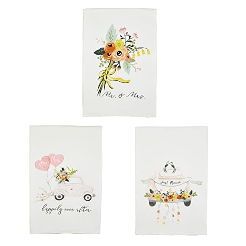 Mud Pie Wedding Towel, Bouquet, 26" X 16 1/2" #TOP2