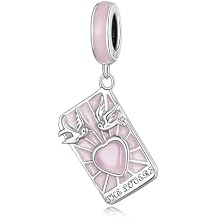 925 Sterling Silver Moon/star Tarot Card Pendant Charm Fit Original Bracelet & Necklaces Jewelry Diy 925 Bamoer Beads