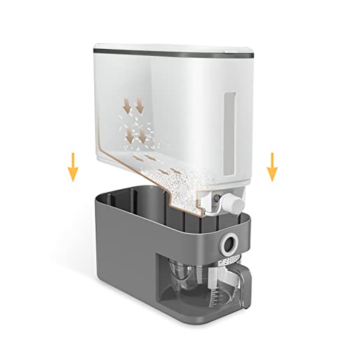 See Spring 25 Lbs Rice Dispenser, Rice Container Storage With Lid, Cereal Dispenser Countertop Bin, Kitchen Storage Organizer For Dry Food Flour #TOP3