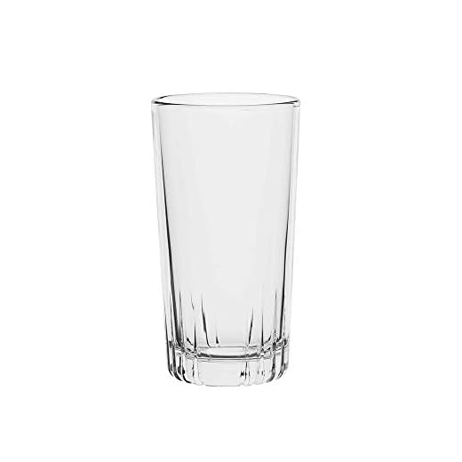 Amazoncommercial Highball Drinking Glasses, Barware Glass Tumbler, 12.9 Oz., Set of 8