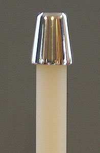 Brass & Silver Traditions Candle Follower, Silver