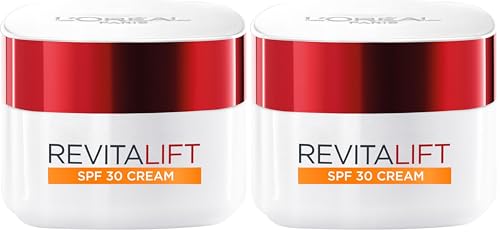Image of L’Oréal Paris Revitalift Hydrating SPF 30 Day Cream, Powerful Formula to Smooth appearance of Wrinkles, Firm & Moisturize Skin, Infused with Pro-Retinol & Elasti-Peptides, SPF30 Sun Protection, 50ml