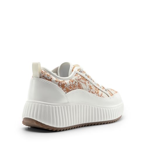 Image of DREAM PAIRS Women Platform Chunky Lightweight Comfortable Casual Lace Up Sky Walking Fashion Sneakers