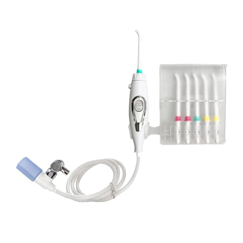 Irrigador bucal no eléctrico, Irrigador bucal con grifo | Grifo 6 boquillas no eléctrico Flosser de agua,Seguridad Cuidado bucal duradero Limpieza para uso familiar