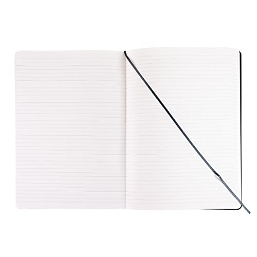 Cahier relié Fabriano Ecoqua Plus A4 ligné gris à ouverture à plat optimale - 4