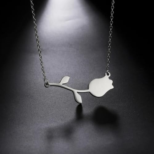 Collier de fleurs de lys en argent, cadeau de Saint-Valentin - 2