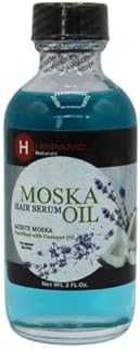HISPANIC Aceite Moska - Hair Serum - Fortified with Coconut Oil, 2 Fl Oz (Pack of 1), Blue