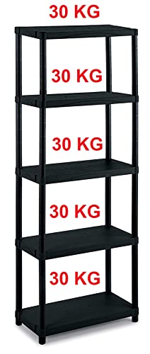 Étagère plastique 5 niveaux pour optimiser le rangement du cellier - 4