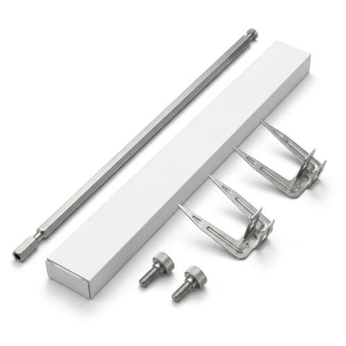 28cm Universal Rotisserie Forks for Air Fryer Oven, Heavy Duty Stainless Steel Spit Kit with Square Shaft, Rust Resistant Meat Skewers Set for Even Roasting Chicken, Fish and BBQ