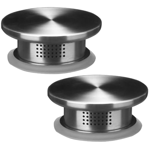 Jorzer 2Pcs Pitcher Lid, Sturdy Stainless Steel Water Bottle Lid Replacement for Water Jug Glass Bistro Pitcher Carafe Lids Only