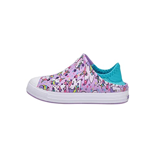 Skechers Baby Girl's Foamies Guzman Steps - Unicorn Slip-On 308060N (Toddler) Lavender/Aqua 7 Toddler M #TOP8