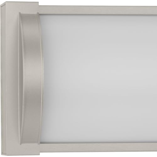 Progress Lighting P300408-009-30 Barril Collection 24 in. Brushed Nickel Medium Modern Integrated LED Linear Vanity Light with Acrylic Diffuser for Bathrooms by Progress Lighting - Used condition - Image 6