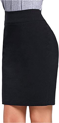 Kate Kasin Slim Fit High Stretchy Women Pencil Skirt Size L Kk276-1 #TOP4