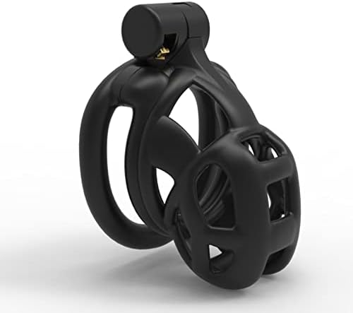 16HAO The latest cobra rooster cage lock, black breathable men's sports fitness equipment, free 4 rings-A87 (Style2(M))