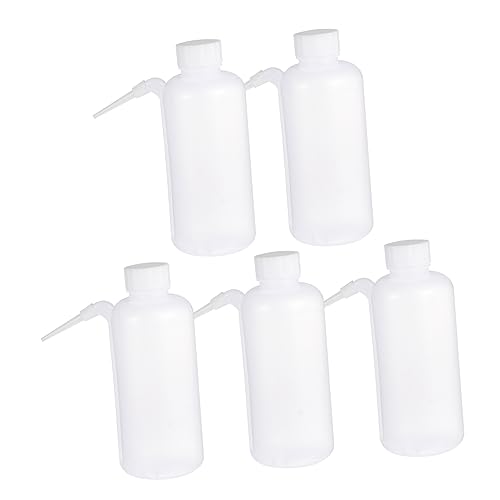 CIYODO Science Teaching Bottles 5pcs Empty Plastic Bottles 500ml Pe Material Liquid Storage Bottle No Burrs