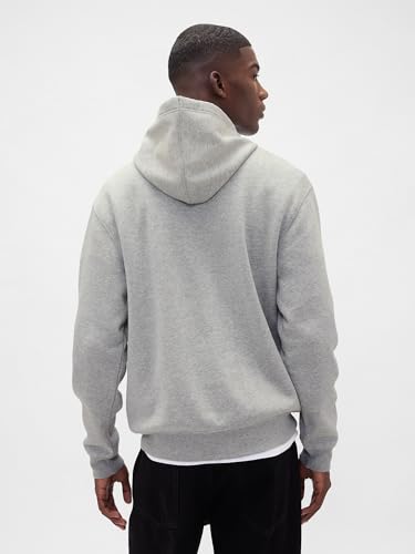 Image of Gap Men Printed Cotton Blend Relaxed Fit Full Sleeve Hoodie
