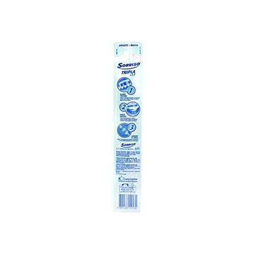 Escova Dental Sorriso Tripla 1 2 3 1unid
