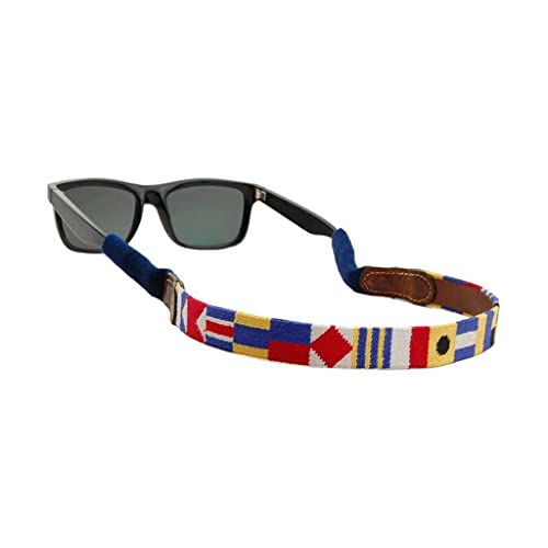 Nautical Alphabet Needlepoint Sunglass Straps by Smathers & Branson