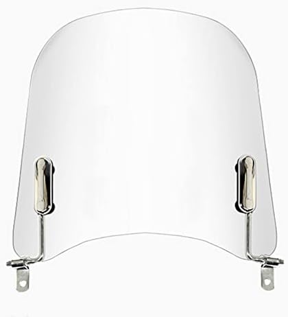 Minho Universal Motorcycle Windshields 16.5"x17.2" Windscreen Wind Splitter Wind Deflector Fit for Chinese Scooter Mopeds Jonway Taotao JMstars Tank