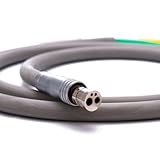 Dental Silicone Handpiece Tubing with 2/4 Holes Flexible Durable Air Turbine Hose Connector for High/Low Speed...