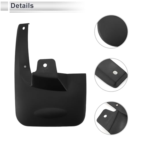 Image of X AUTOHAUX 1set Front and Rear Mud Flaps Splash Guards Mud Guards for Isuzu D-MAX 2 Doors 2010-2020 W /Mount Accessories