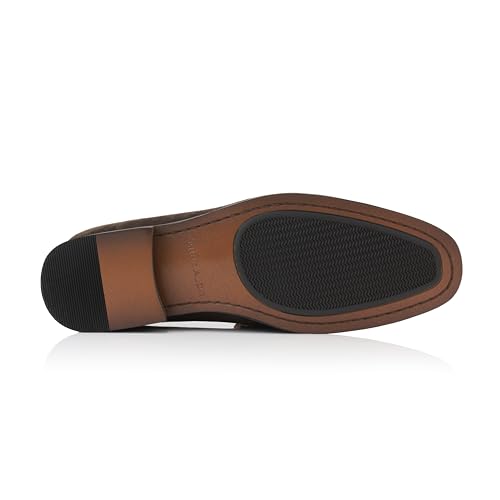 Image of Ferro Aldo Men's Premium Moc Toe Loafers | Casual & Dress Styles with Tassels & Horsebit Buckles
