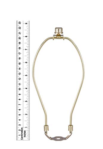 B&P Lamp® Brass Plated Finish Table Lamp Wiring Kit With A 8 Inch Harp And Push-Thru Socket #TOP5