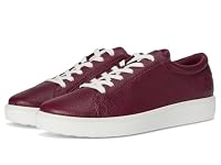 ECCO Women's Soft 60 Leather Sneaker, Dark Ruby, EU 38/US 7-7.5