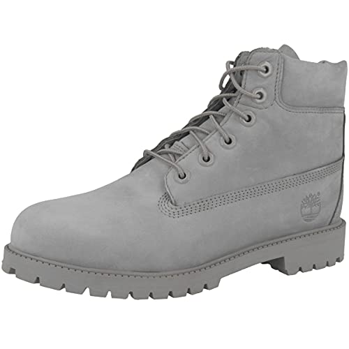 Image of Timberland 6 inch Waterproof Boots Unisex Juniors (5.5 Big Kid M, LT Gray)