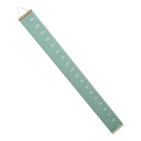 NUOBESTY Growth Ruler Chart for Kids Baby Height Growing Chart Ruler Canvas Wall Hanging Measurement Chart for Home Wall Art Decoration Green Cover
