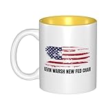 Huareicq Kevin Warsh For Fed Chair 2026 Cup Cups 11 Oz Tea Travel Mugs Coffee Drink For Work Home Office