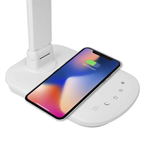 Luminária E Carregador Por Indução De Mesa Led 8w