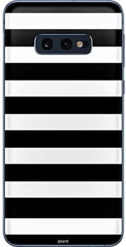 Skinit Decal Phone Skin Compatible with Samsung Galaxy S10e - Officially Licensed Skinit Originally Designed White and Black Stripes Design