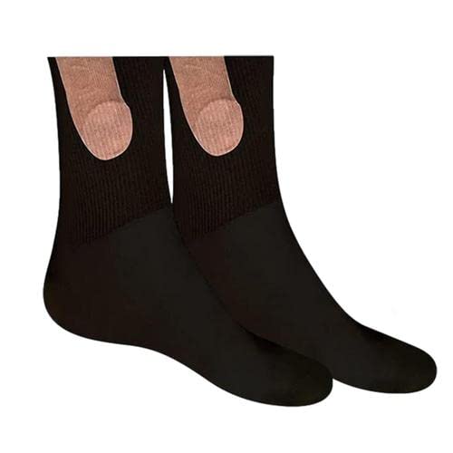 Eteslot 1 Paire de Chaussettes Mode Amusantes pour Hommes, chaussettes humour homme, chaussettes homme fantaisie, chaussettes noel, chaussettes rigolotes homme, cadeau homme marrants pas cher Cover