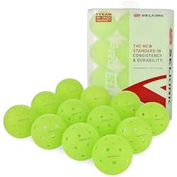 Selkirk Sport Pro S1 Ball | Crack-Resistant | 38 Hole Outdoor Pickleball Balls | USAPA Approved Pickle Ball for Tournament Play | Advanced Aerodynamics |