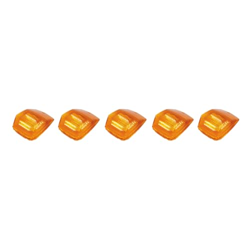 United Pacific 36399 36 LED Square Cab Light, Polycarbonate Lens, Epoxy Sealed Electronics, DOT/DAE, FMVSS 108 - Amber LED/Amber Lens - Pack of 5